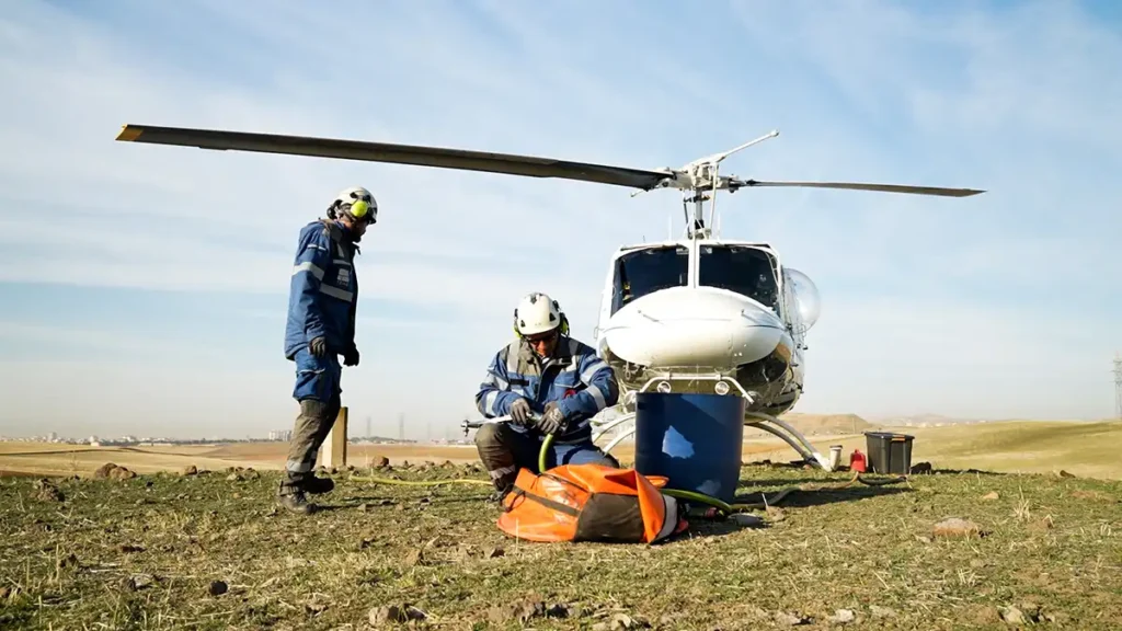 elektrik-iletim-helikopter