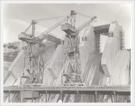 Keban Barajı inşaatı 1965