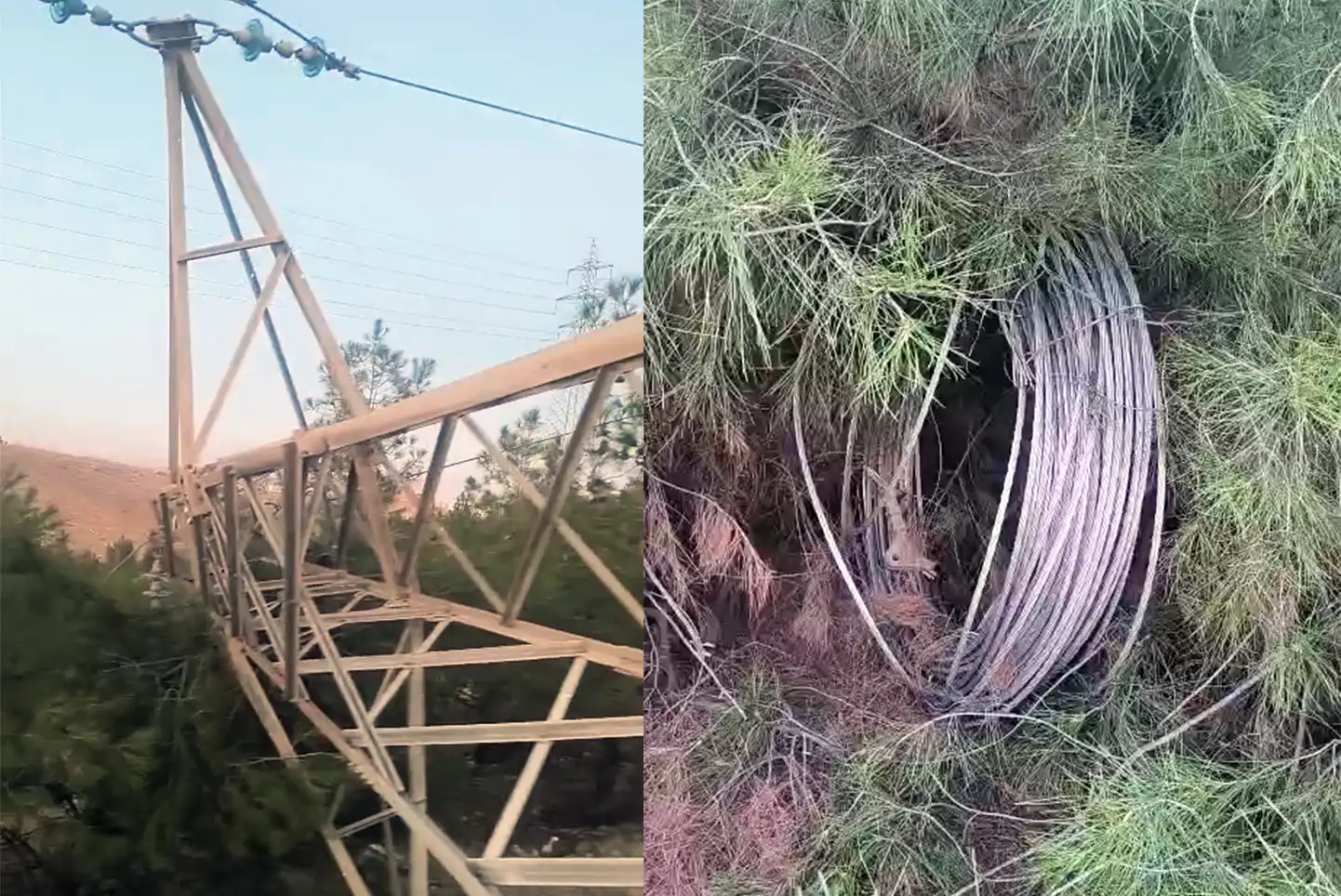 Direk hırsızları elektriksiz bıraktı